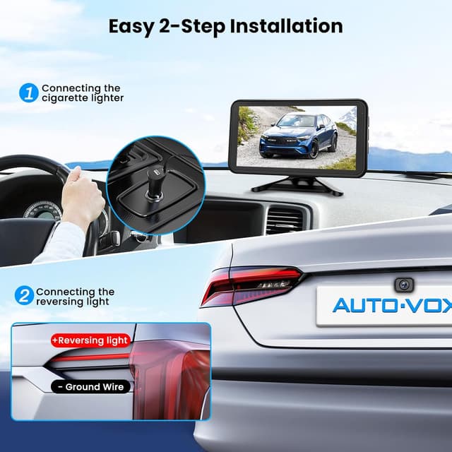 Detalle de AUTO-VOX W12 5" HD 1080P reversing kit