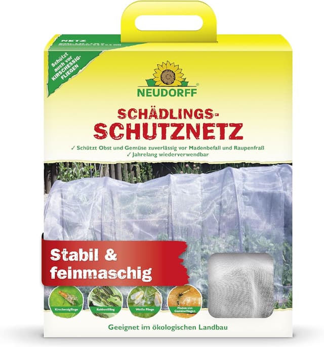 Detalle de Filet de protection contre les parasites Neudorff pour légumes et plate-bandes surélevées