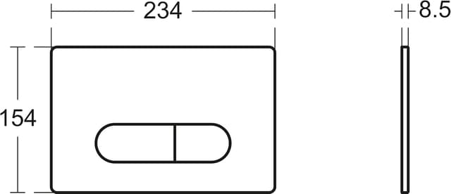 Thumbnail 6 de Ideal Standard R0115AC Placa de Descarga, Inodoro, Blanco 🚽