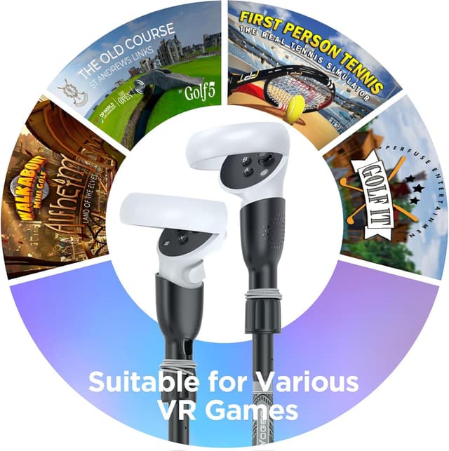 Thumbnail 5 de YOGES VR Golf Club Handle for Oculus Quest 2