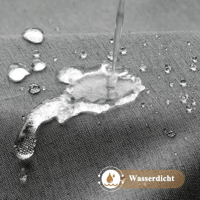 Detalle 2 de Rideau de douche fin en lin texturé 120 x 200 cm avec 8 œillets – gris, imperméable et anti-moisissure