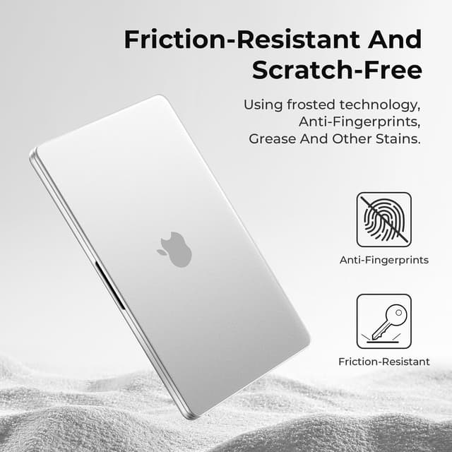 Thumbnail 6 de BlueSwan Matte Anti-fingerprint PP Case for 14-inch MacBook Pro (Compatible Models A3426/A3427/A3434 etc.) in Frosted White