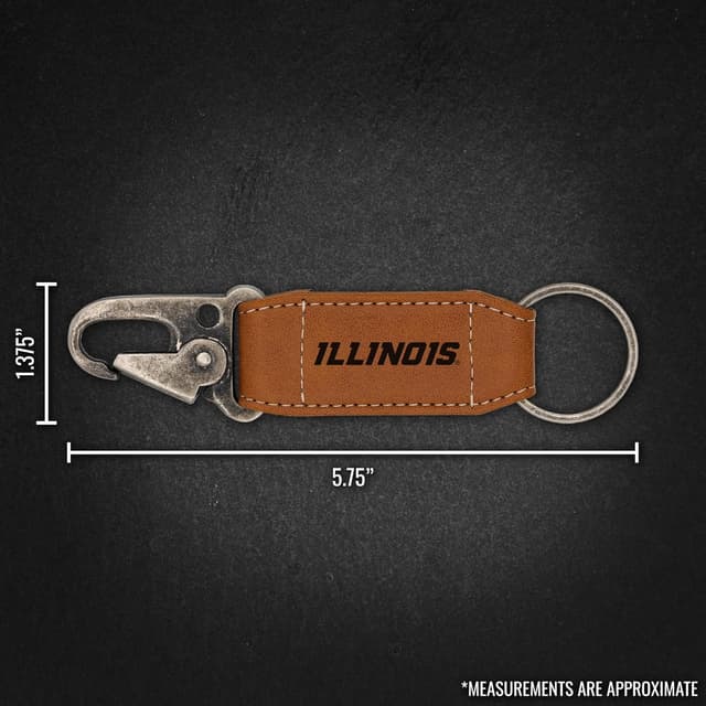 Detalle 2 de Rico Industries NCAA Laser Engraved Carabiner Keychain