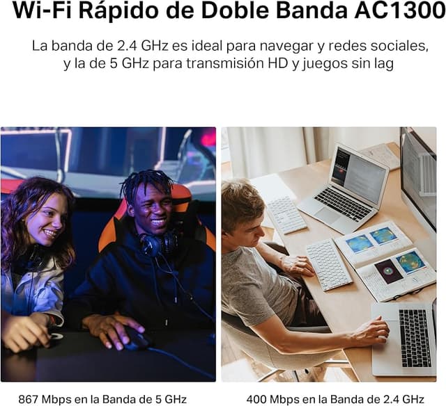 Thumbnail 4 de Mercusys MA30H Adaptador Wi‑Fi AC1300 5 GHz