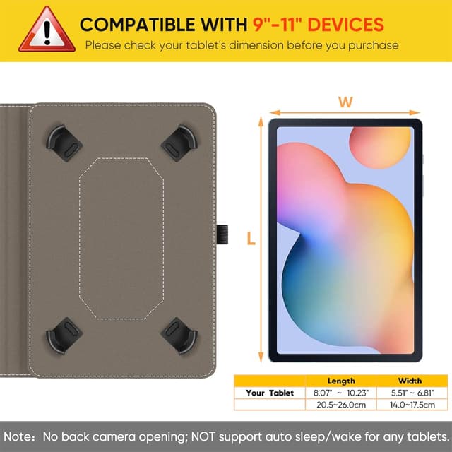 Thumbnail 4 de Fintie Universal-Hülle für 9–11" Tablets, Multi‑Winkel 🧾