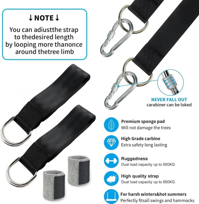 Detalle 2 de 900KG Schaukel Befestigung für Baum