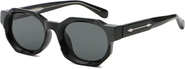 Detalle de D Lolylad Retro Square Sunglasses with UV400 Protection (Propionate Frame)