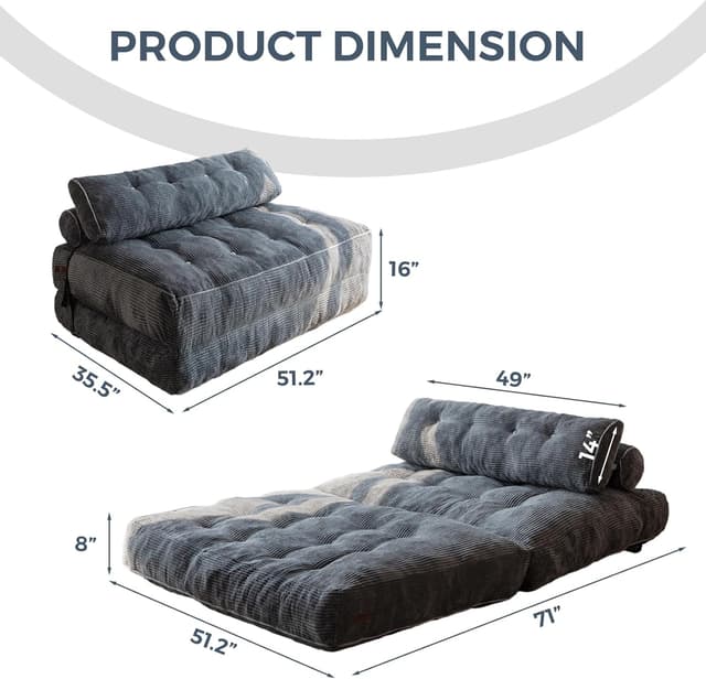 Thumbnail 1 de MAXYOYO Folding Sofa Bed: Convertible Sleeper Chair Double ๐