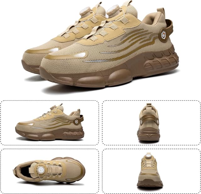 Detalle 2 de Gugifcto Scarpe antinfortunistiche con punta in acciaio, traspiranti e leggere (EU 36-46)