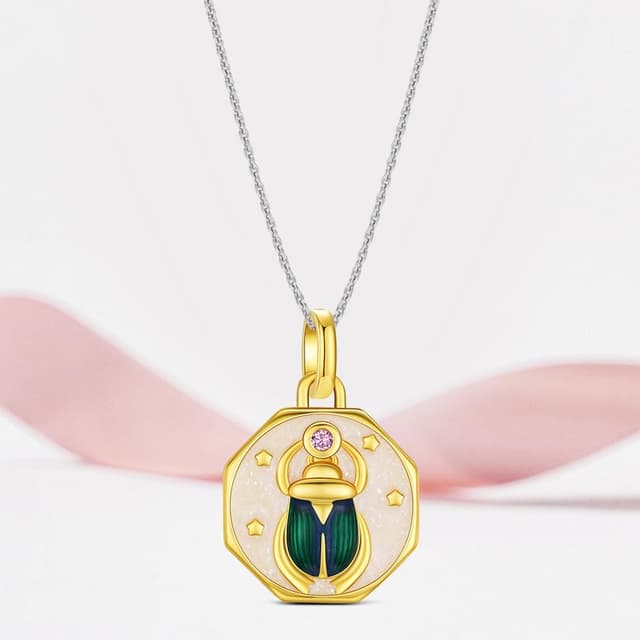 Detalle 2 de KEQ ME Mini-Charms Herz-Anhänger aus 925 Sterling Silber für Armbänder und Halsketten