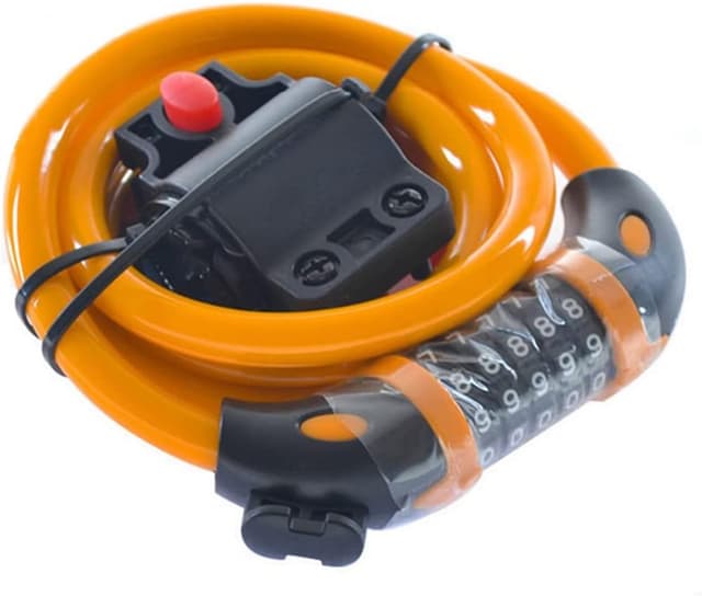 Detalle 2 de GOFRIEND Bicycle Lock – High Security 5 Digit Combination Coiling Cable Lock (1.2m x 12mm) with Mount