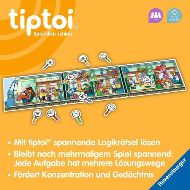 Detalle 2 de Ravensburger tiptoi Team SMART 00226 Logikspiel ab 5