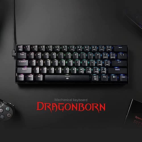 Thumbnail 1 de Redragon K630 Dragonborn, clavier mécanique 61 touches ⌨