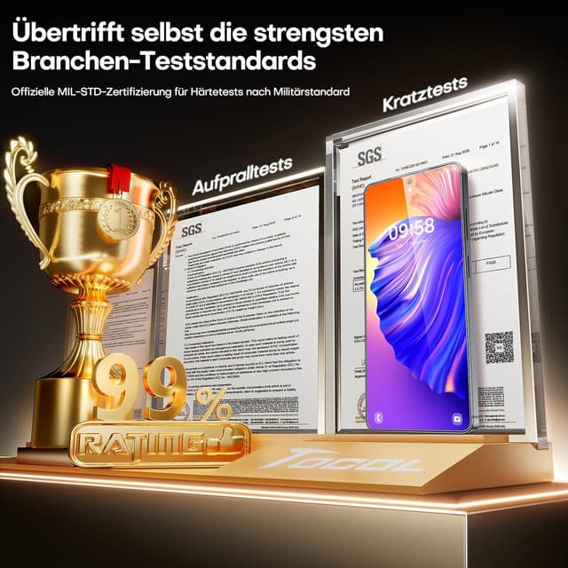 Thumbnail 2 de TOCOL Panzerfolie Galaxy S26 Ultra 6,9 Zoll