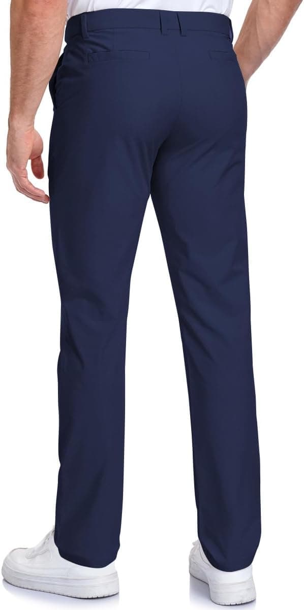 Detalle 2 de SPOSULEI Men’s Golf Pants with Elastic Waist, Lightweight Quick-Dry, Water-Resistant Finish, 4 Pockets