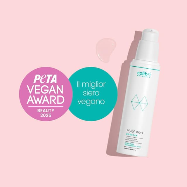 Detalle 2 de Colibri Skincare Hyaluron Booster con acido ialuronico puro 100% (50 ml) – siero viso e contorno occhi