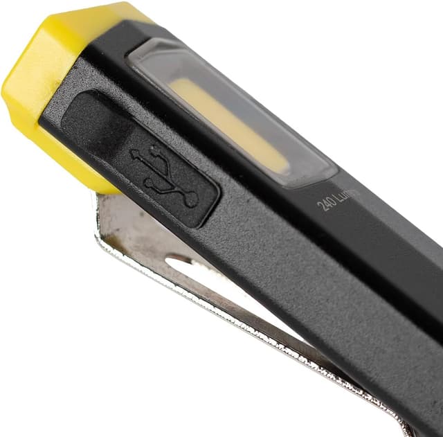 Detalle 2 de C.K Tools CK T9423USB Mini Inspection Light (240 Lumen) – USB-C Rechargeable COB LED Clip Lamp