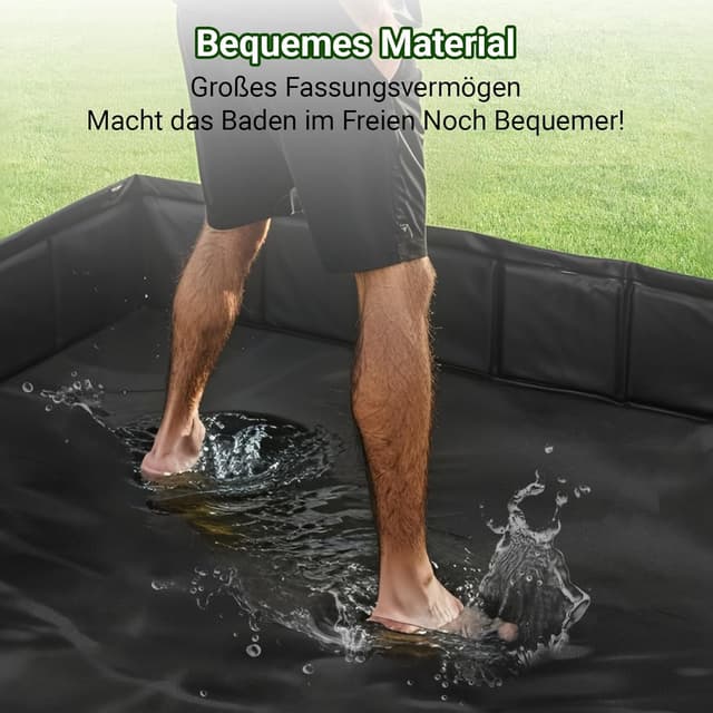 Detalle de GOZYLA faltbare Duschbasis für Camping & Outdoor – tragbare Duschwanne mit Ablaufschlauch