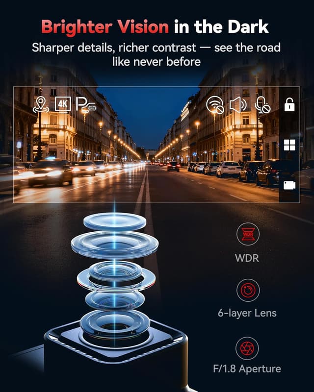 Thumbnail 4 de REDTIGER F7N Dual Dash Cam 4K