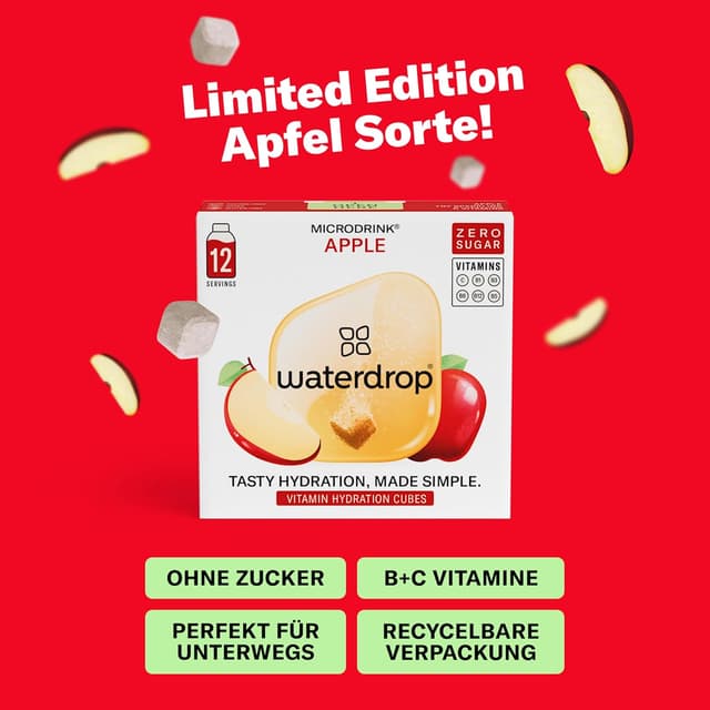 Thumbnail 1 de waterdrop Microdrink Apfel 36 Würfel 🍎