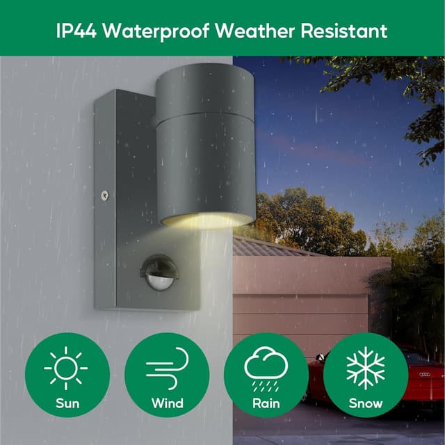 Detalle 1 de Kerry motion sensor wall lights IP44