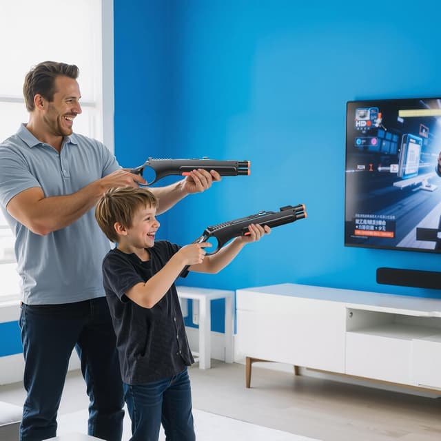 Detalle de FASTSNAIL Shooting Gun für Splatoon 3/2 – Switch 2/1 kompatibler Controller-Adapter für Joy-Con