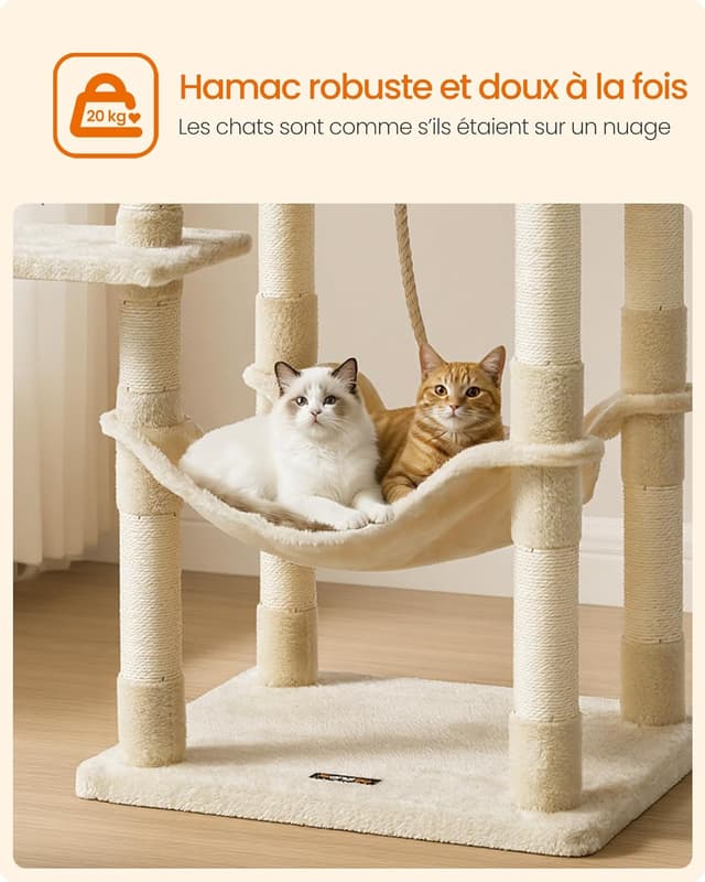 Thumbnail 4 de Feandrea PCT15BE Arbre à chat 143 cm