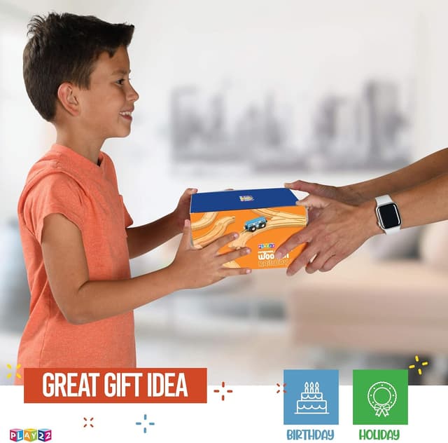 Thumbnail 5 de Play22 Wooden Train Tracks 52pc 🚂