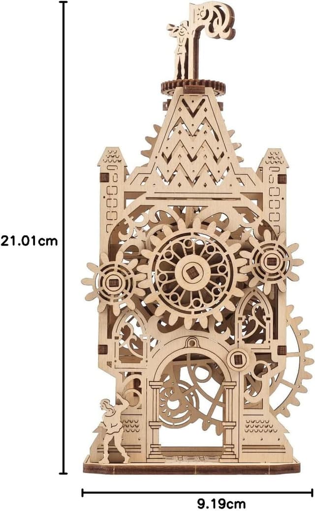 Detalle de UGEARS Old Clock Tower : puzzle en bois 3D mécanique à monter