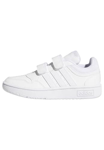 Detalle de adidas Hoops Lifestyle Zapatos unisex infantiles con cierre de velcro y amortiguación