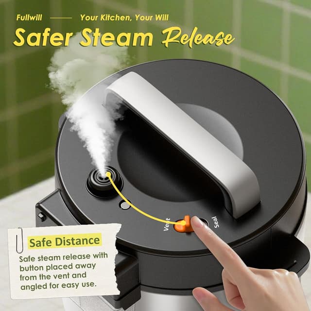 Thumbnail 3 de Fullwill 9-in-1 Pressure Cooker 6 Qt 🥘