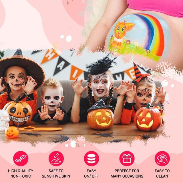 Thumbnail 5 de AOOWU Face Body Paint 12 colori