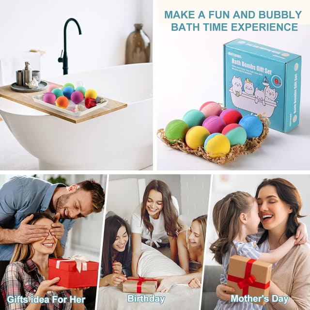 Thumbnail 5 de Maylawn Bath Bombs Gift Set 9-piece