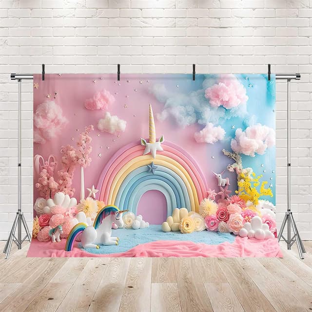 Thumbnail 1 de MEHOFOND 10x7ft pink photo backdrop