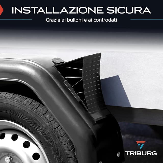 Detalle de Cunei per ruote TRIBURG con supporto (set da 2) per rimorchi, caravan e camper fino a 1600 kg