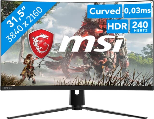 Detalle de MSI MPG 321CURXDE QD-OLED Gaming Monitor