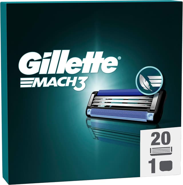 Detalle de Gillette Mach3 20 blade refills