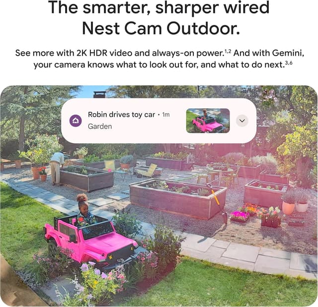 Detalle de Google Nest Cam Outdoor 2nd Gen 2 Pack