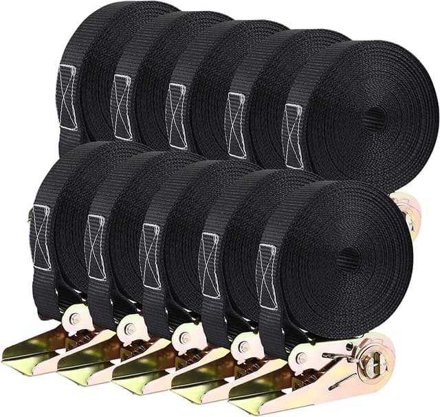 Imagen de 10 Pack Ratchet Tie Down Strap 6m, 800 kg cargo straps 🚚 en OfertitasTOP