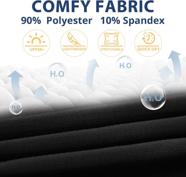 Detalle de Hiauspor Damen Zip-Off-Wanderhose atmungsaktiv & schnell trocknend – Stretch Outdoorhose mit abnehmbaren Beinen