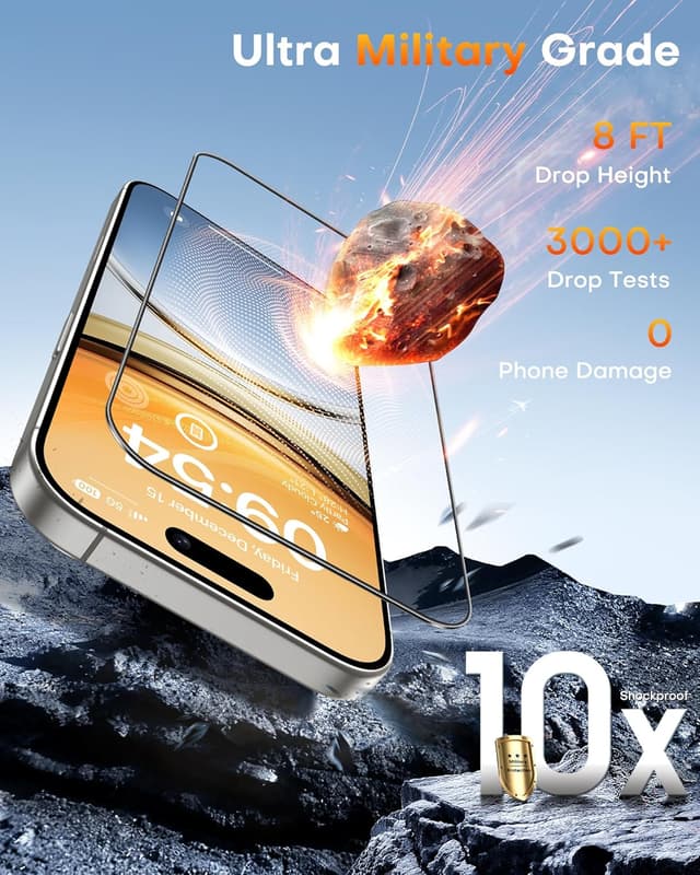 Detalle 2 de iPhone 16 Pro screen protector 6.3 inch