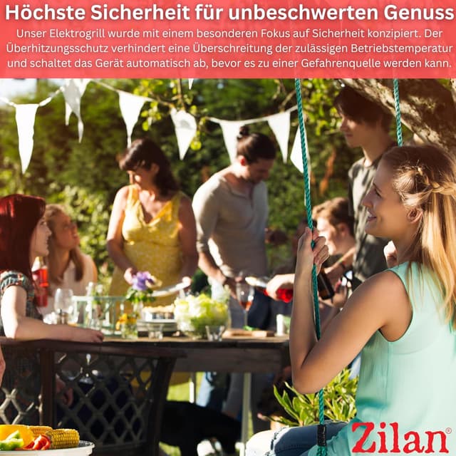 Thumbnail 4 de Zilan Elektrogrill 2in1 2.400 Watt Grill