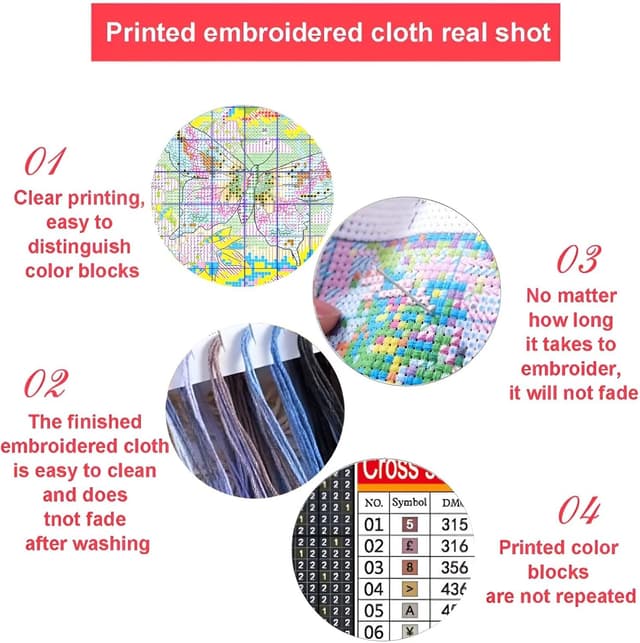 Thumbnail 5 de Xinpinzhou Riverside Landscape 40x40 cross stitch kit