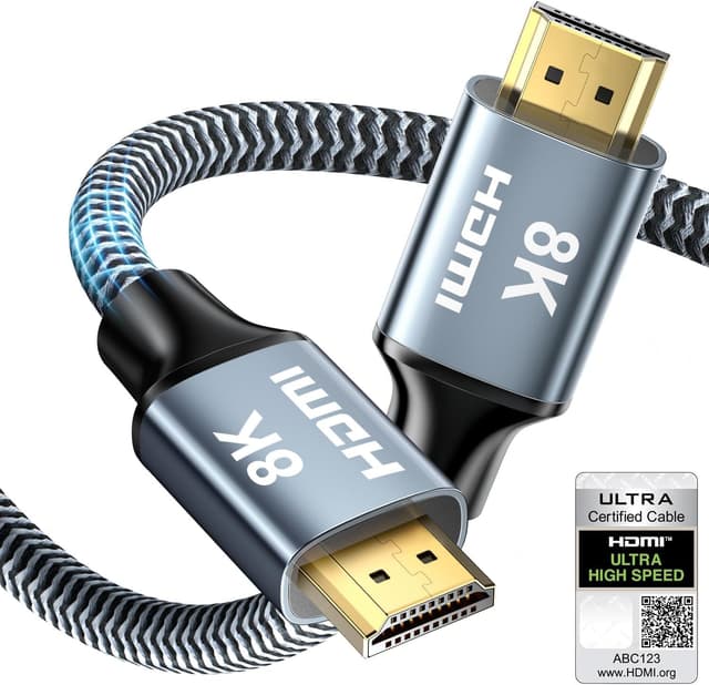 Detalle de CABNEER HDMI 2.1 Kabel 0,5 m, 48 Gbit/s