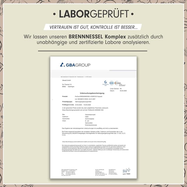 Detalle 1 de Brennesselkapseln 120er Brennnessel-Komplex 800 mg