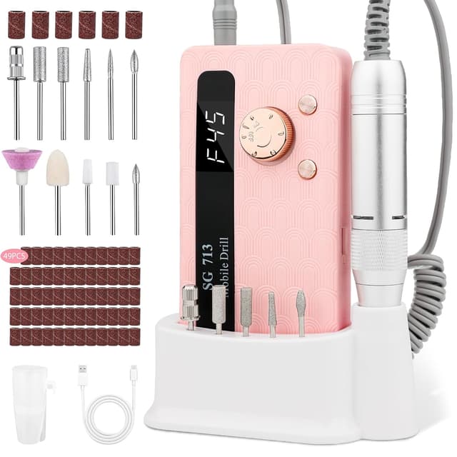 Imagen de Ziweo Nagelfräser – Elektrische Nagelfeile 45000 U/min en OfertitasTOP