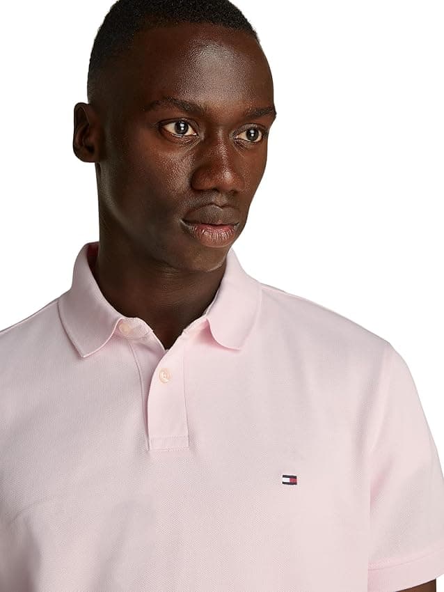 Detalle 2 de Tommy Hilfiger Polo Hombre Core 1985 Rosa 😊 L