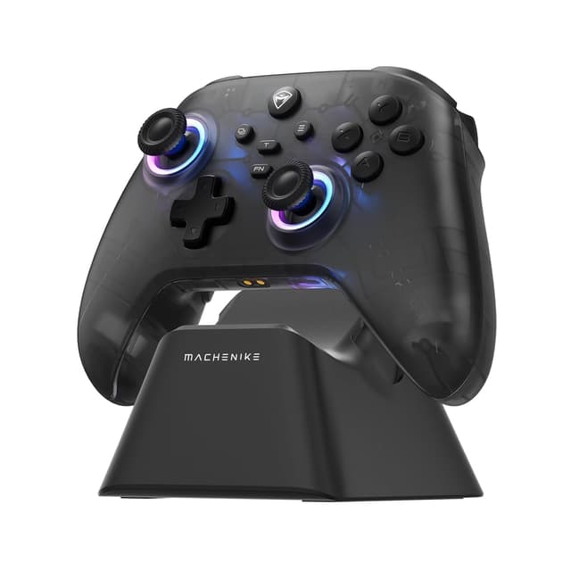 Detalle de Machenike G3V2 Wireless-Controller für den PC – 2 Hall-Effekt-Sticks, 2 zuschaltbare Tasten, 1000mAh Akku, RGB (G3V2)