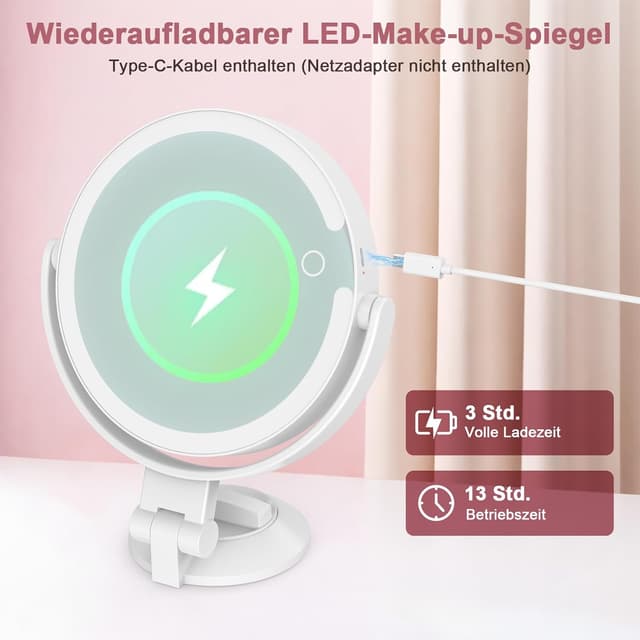 Thumbnail 4 de SURFOU Specchio Trucco 20x con LED