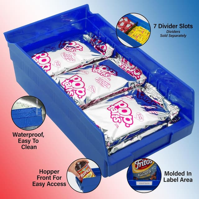 Detalle 2 de Akro-Mils 30130 shelf storage bins, 12-pack